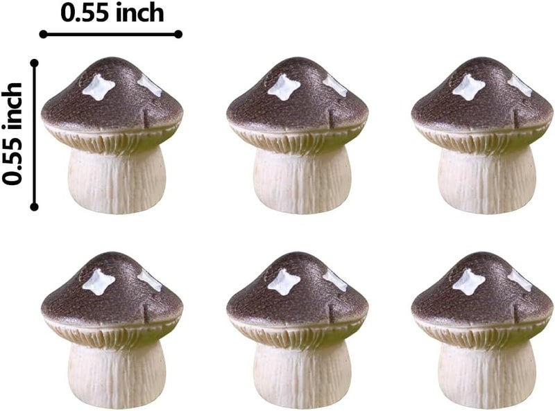 Wallertree Door Hinge Heads Decorative Topper - Hinge Head Mushroom - Magnetic Hinge Head Trinket - Hinge Pin Topper Miniature (Original, Set of 6) - Image 3